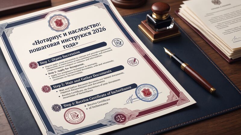 Нотариус и наследство: пошаговая инструкция 2026 года