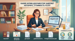 Какие копии документов заверяет нотариус, стоимость услуг